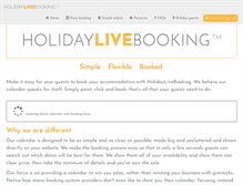 Tablet Screenshot of holidaylivebooking.co.uk